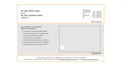 Desktop Screenshot of praxis-lange-zanier-prien.de